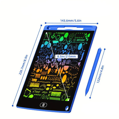 Tablet rysunkowy LCD dla dzieci ⎜ Wielokrotnego użytku tablica do pisania dla kreatywnego uczenia się i bezproblemowego bazgrania