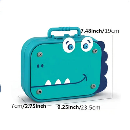 Zestaw majsterkowicza dla dzieci w uroczym dinozaurzym designie