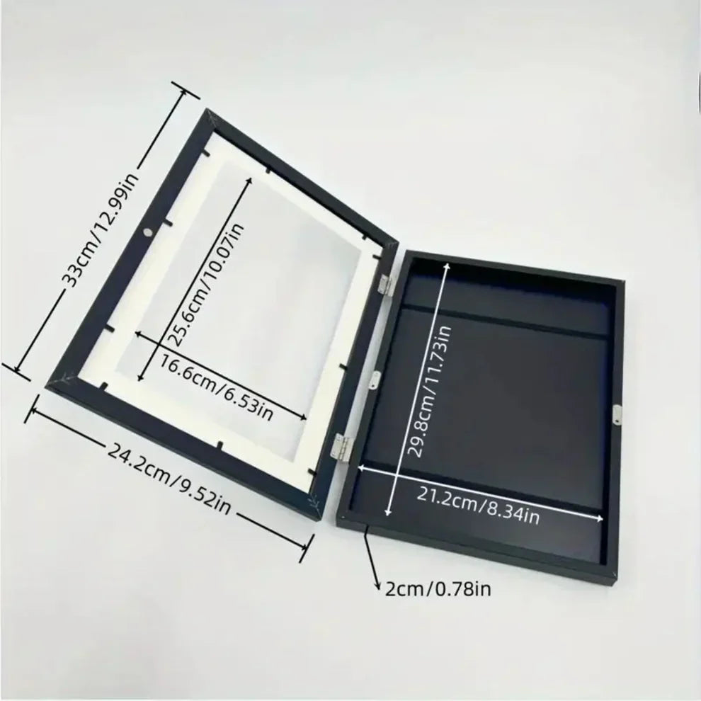 Ramka na zdjęcia dla dzieci | Otwierana ramka na zdjęcia z miejscem do przechowywania rysunków i kreatywnych projektów