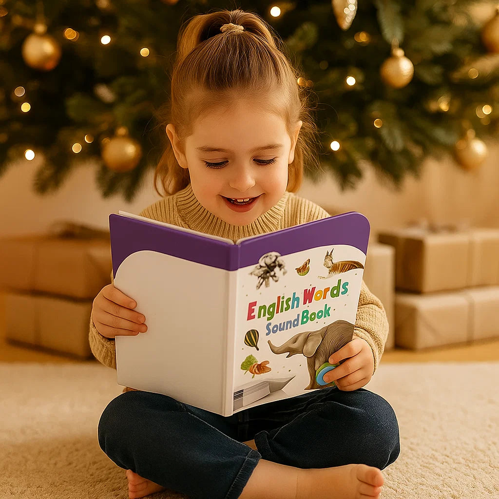 Książka do nauki angielskich dźwięków | Interaktywna książka audio do wczesnego rozwoju języka i budowania słownictwa