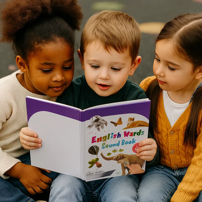 Książka do nauki angielskich dźwięków | Interaktywna książka audio do wczesnego rozwoju języka i budowania słownictwa