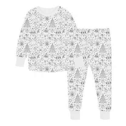 Kolorowa piżama do malowania dla dzieci