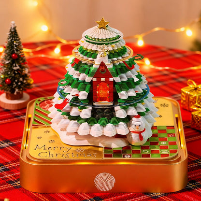 Świąteczny trójwymiarowy papierowy kalendarz adwentowy