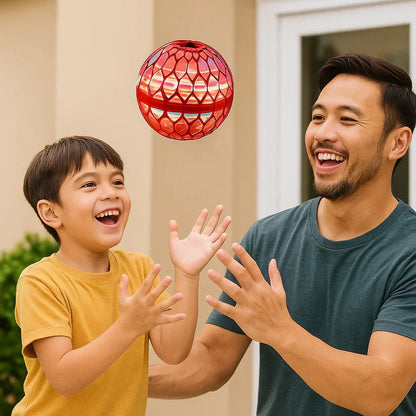 Świecąca, latająca piłka do zabawy
